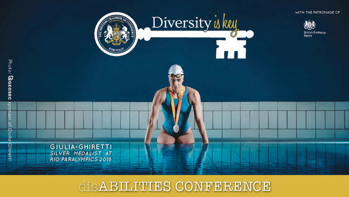 Giulia Ghiretti madrina di Diversity is Key
