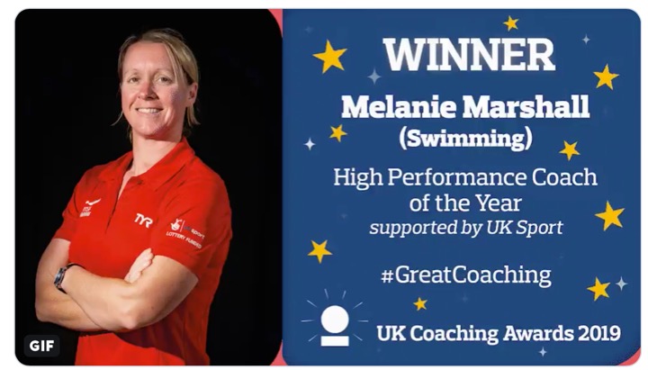 Scopri di più sull'articolo Melanie Marshall eletta High Performance Coach of the Year