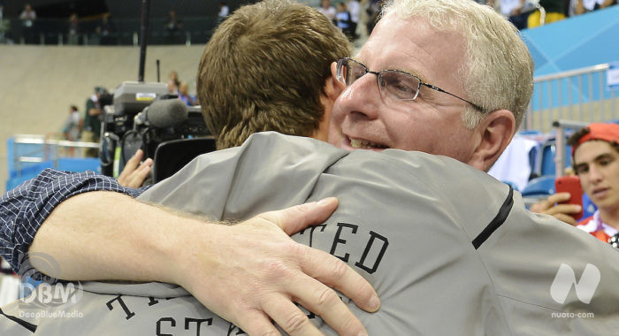 Coach Bob Bowman e il primo allenamento dell'anno.