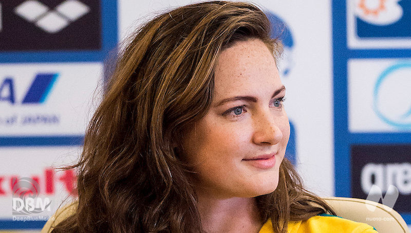 Cate Campbell. La routine prima di salire sul blocco di partenza