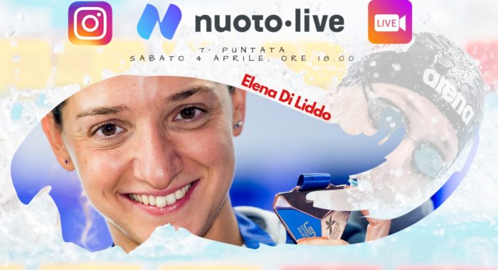 Elena Di Liddo live su Instagram per Nuotopuntolive