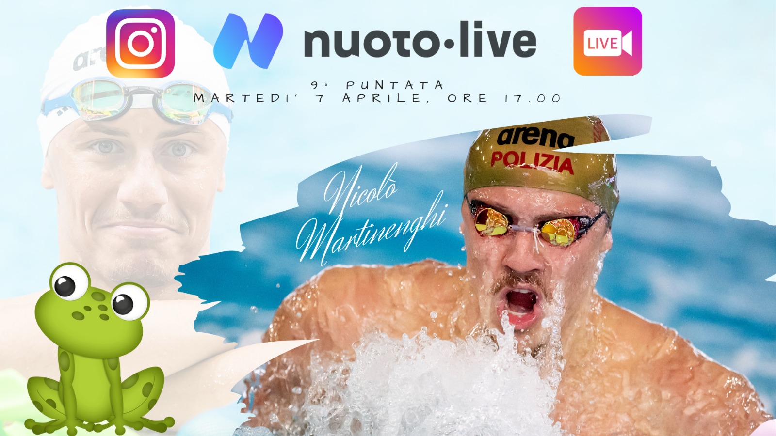 Nicolò Martinenghi live su Instagram per Nuotopuntolive