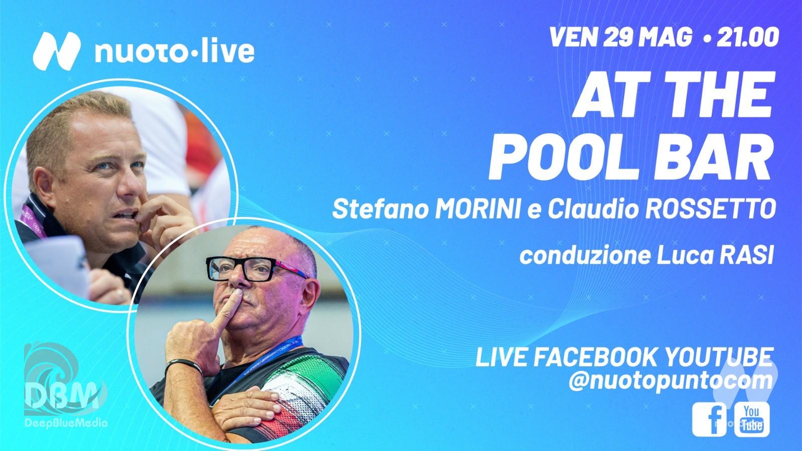 Stasera alle 21.00 – At The Pool Bar con Claudio Rossetto e Stefano Morini