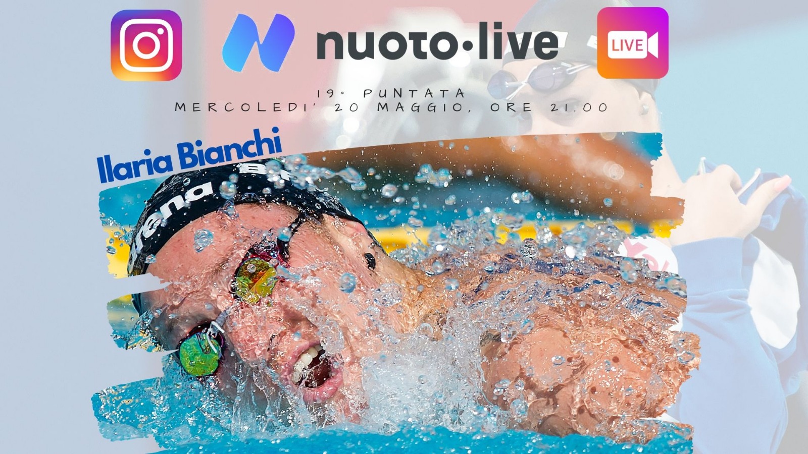 #Nuotopuntolive, Ilaria Bianchi: “Ho iniziato a nuotare a cinque anni e non ho ancora smesso”.