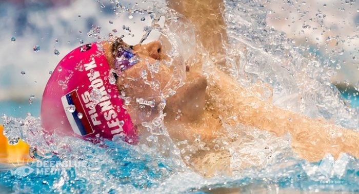 Russia. Campionati Kazan. Assegnati i primi due titoli. Egor Kornev: 100 stile libero (47.87)