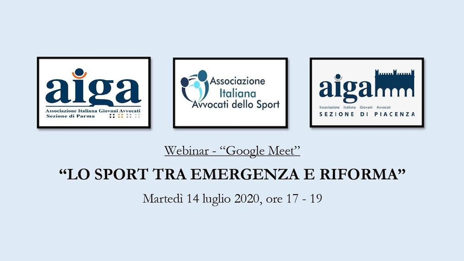 Scopri di più sull'articolo Convegno Web: “Lo Sport tra emergenza e riforma”