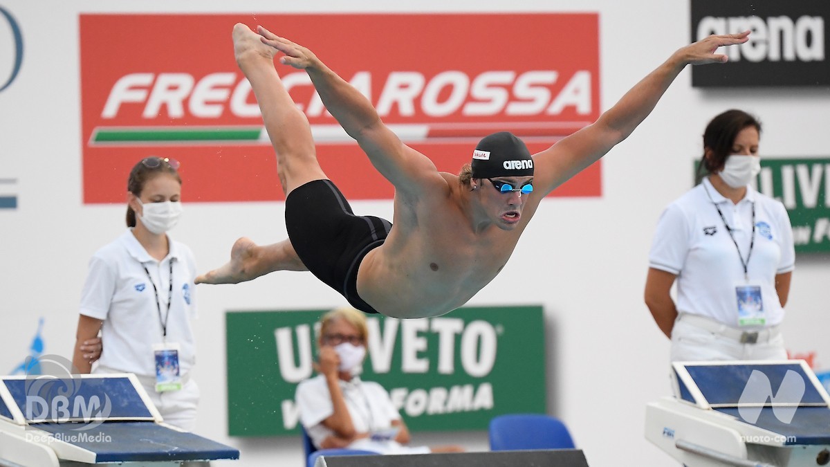 Scopri di più sull'articolo Match 10 – Day 2. 100 rana. Uno, due Italia con Martinenghi e Scozzoli. Miressi secondo nei 100 sl. Cararro terza nei 100 rana. (Video)