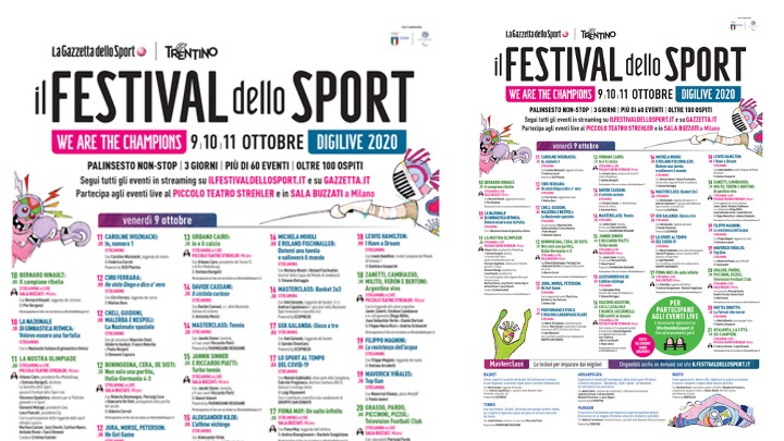 Scopri di più sull'articolo III Festival dello Sport. Il programma ufficiale con date ed orari.