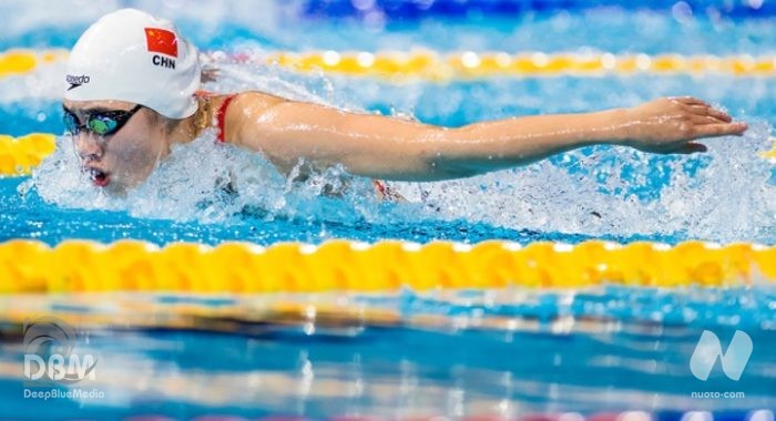 Trials Cina. D1. I migliori in batteria. Zhang Yufei 100 farfalla (55.96). Sun Yang non c’è.