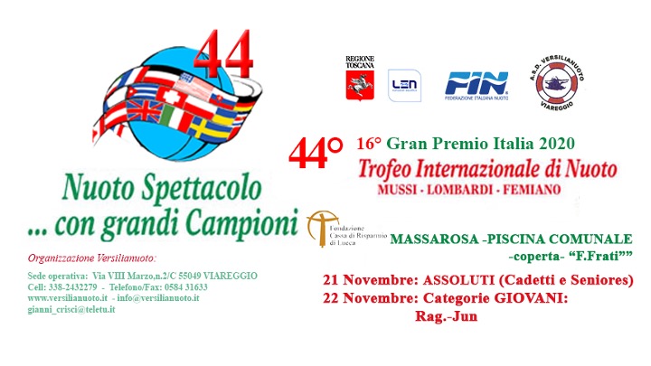 Scopri di più sull'articolo Rinvio 44° Trofeo Mussi-Lombardi-Femiano. Le motivazioni.