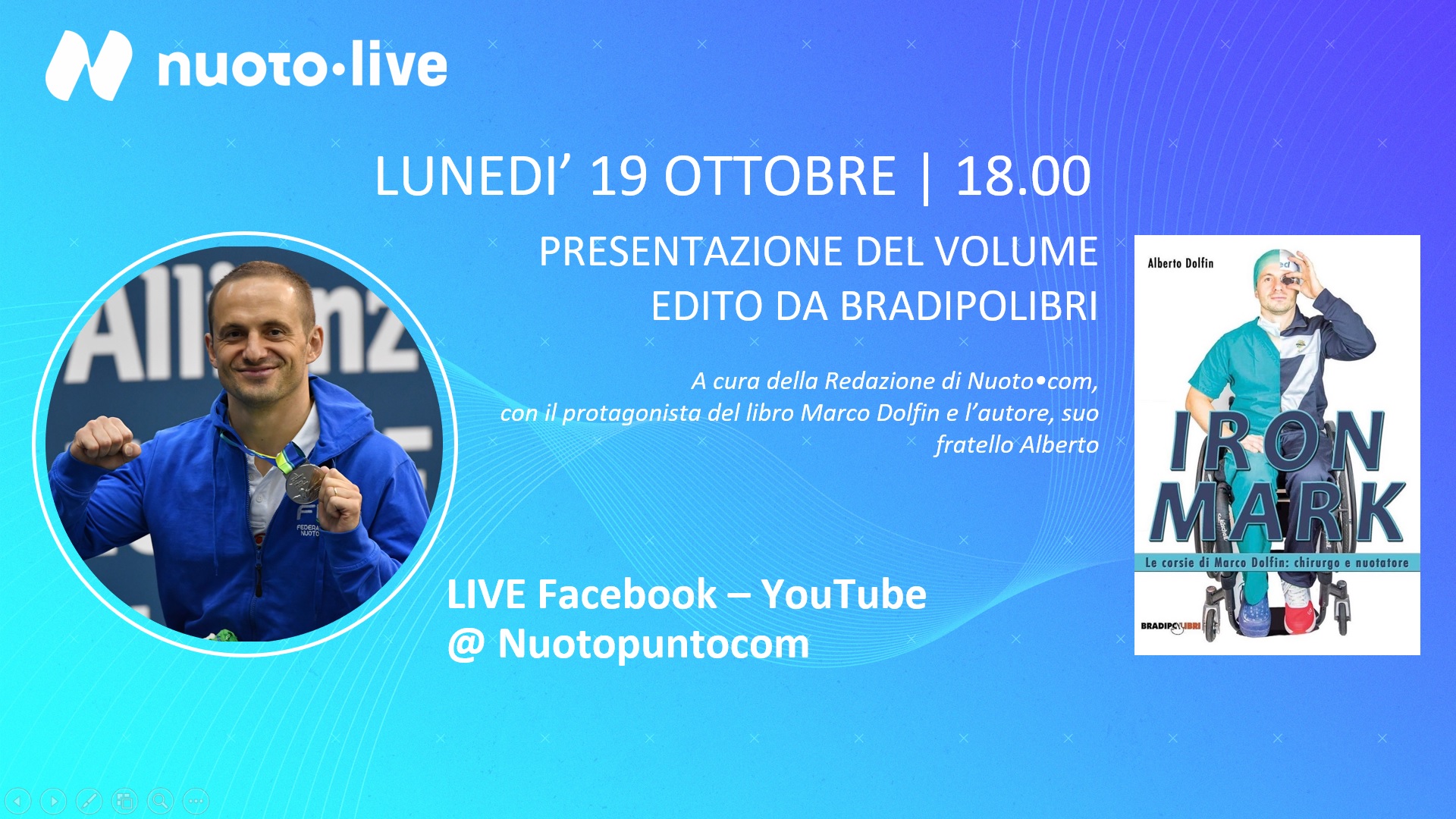 Iron Mark a Nuotopuntolive: oggi alle 18 la presentazione live su Facebook e Youtube