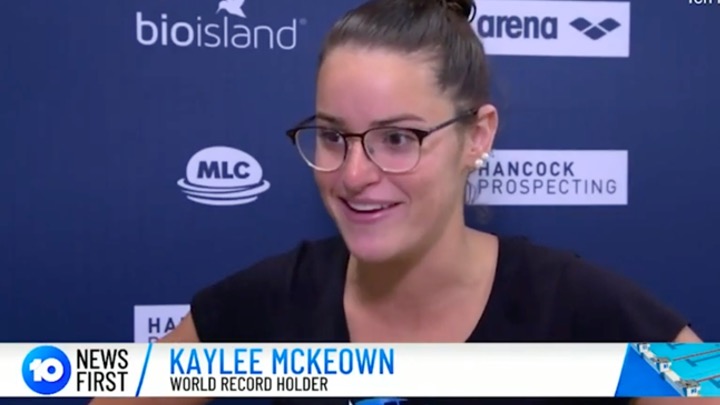 Australia.  Ancora da primato Kaylee McKeown. 200 misti (2.03.68)