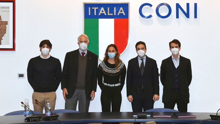 Simona Quadarella ed Edoardo Giorgetti testimonial CONI – Link Campus University