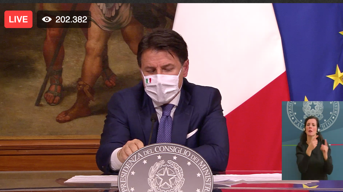 Nuovo DPCM, Conte tiene duro