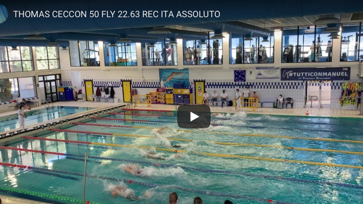 Il video del RI di Thomas Ceccon. 50 farfalla (22.63)