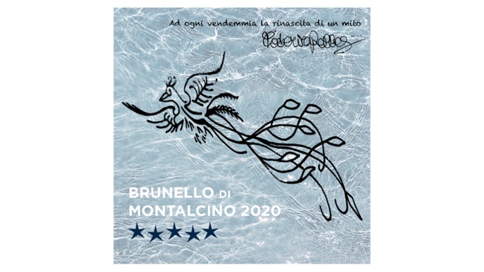 Scopri di più sull'articolo Brunello di Montalcino, sulla mattonella dell’annata 2020 il sigillo dell’Araba Fenice della Pellegrini