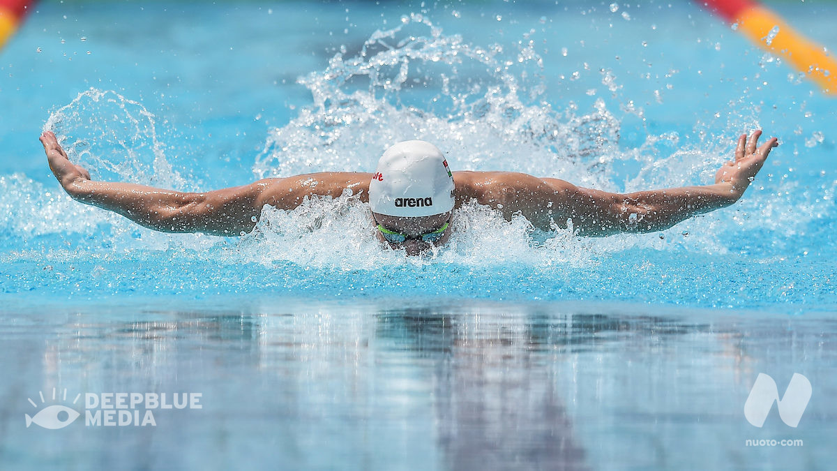 Scopri di più sull'articolo Campionati in Ungheria Open. D2. Kristof Milak vince 200 farfalla (1.54.90) e 50 stile libero. Terzo Davide Marchello nei 400 stile libero (3.51.99). Tutti i vincitori.