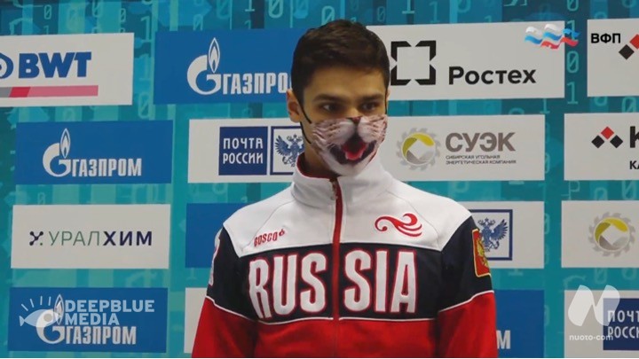 Russia. Campionati Nazionali D6. Primato Europeo 200 dorso per Evgeny Rylov (1.53.23). Rec. Naz. 200 misti Andrey Zhilkin (1.57.50). (Video)