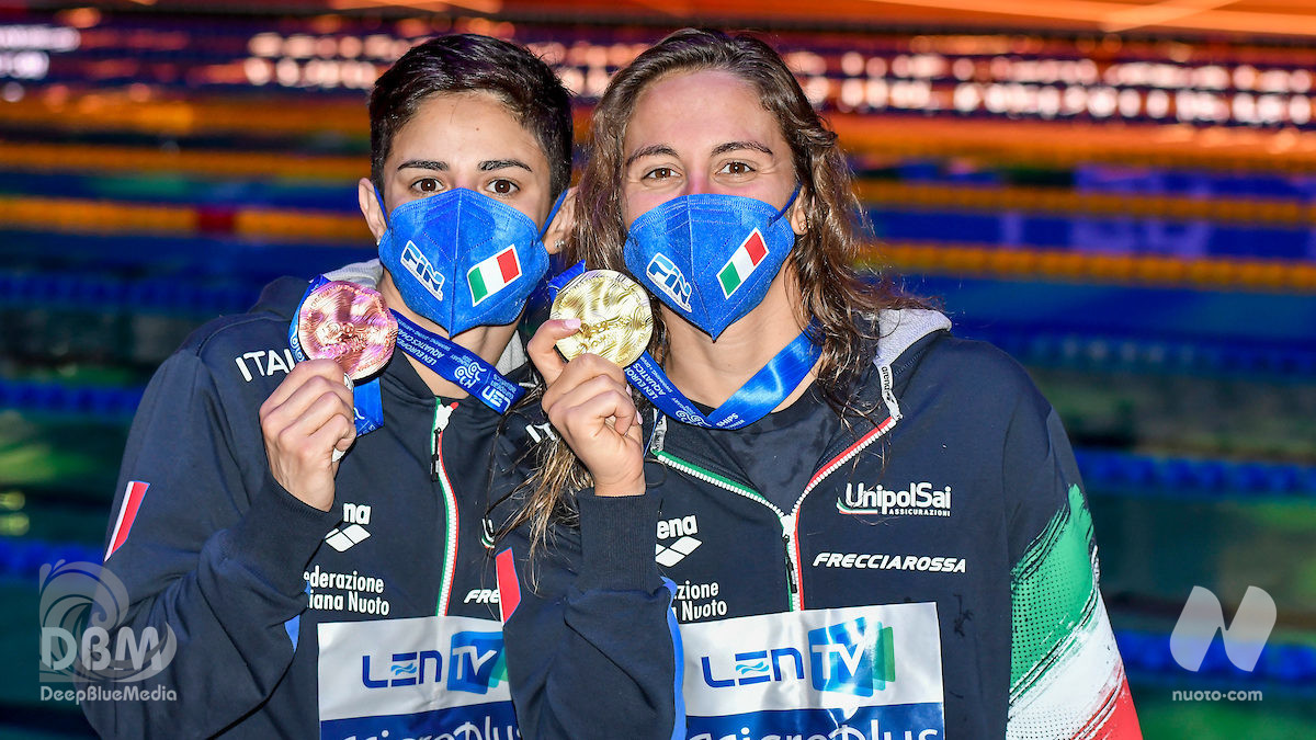 Scopri di più sull'articolo D5.  L’Italnuoto si tinge di rosa. 1500 SL D: Simona Quadarella padrona d’Europa, al Bronzo Martina Caramignoli. 4X200 femminile d’Argento. Sorpresa Panziera: argento nei 100 dorso.