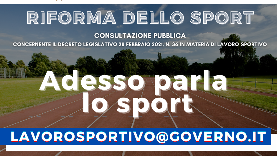 Lavoro sportivo, il Governo avvia le consultazioni