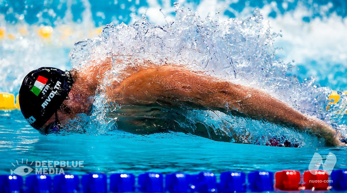 ISL MATCH 14 (Playoffs) DAY 1. Matteo Rivolta (100 farfalla – 49.05) e Alberto Razzetti (200 misti – 1.52.10) da primato italiano. Vincono anche Martinenghi, Castiglioni e la 4×100 stile libero AQC.