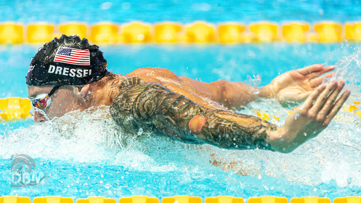 Speedo Atlanta Classic. Caeleb Dressel è tornato in gara. Nuota 53.60 nelle batterie dei 100 farfalla. VIDEO