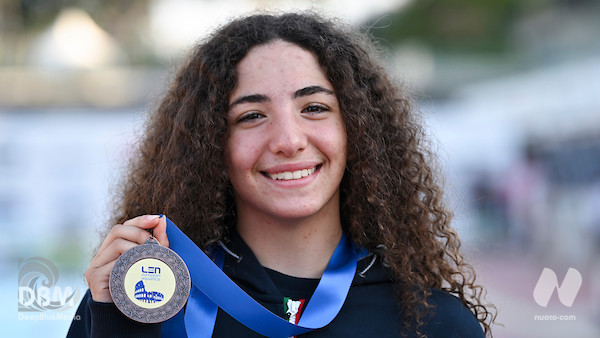 Scopri di più sull'articolo EuroJunior Day 6. 3 bronzi Italia. 400 stile libero: Giulia Vetrano. 200 dorso: Erika Gaetani. 800 stile libero: Luca De Tullio. EJR 50 stile libero: Daria Tatarinova (RUS) 24.87