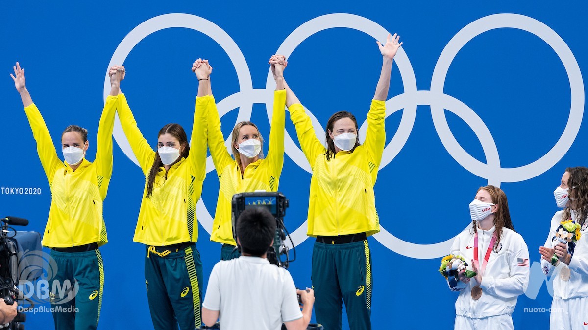 Scopri di più sull'articolo 4×100 SL, dominio Australia: oro e WR (3.29.69). Emma McKeon la più veloce lanciata, Sjöström OR in prima frazione