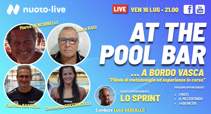 At The Pool Bar. “… A BORDO VASCA. LO SPRINT”. Con Fabrizio Bastelli e Costanza Cocconcelli
