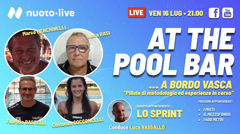 At The Pool Bar. “… A BORDO VASCA. LO SPRINT”. Con Fabrizio Bastelli e Costanza Cocconcelli