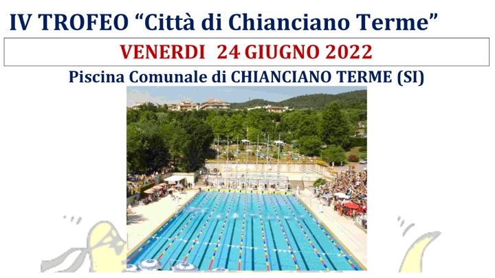 Scopri di più sull'articolo Chiusura anticipata iscrizioni IV Trofeo Città di Chianciano Terme