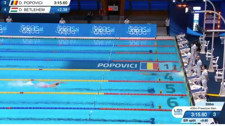 Il 350+50 di David Popovici (Video)