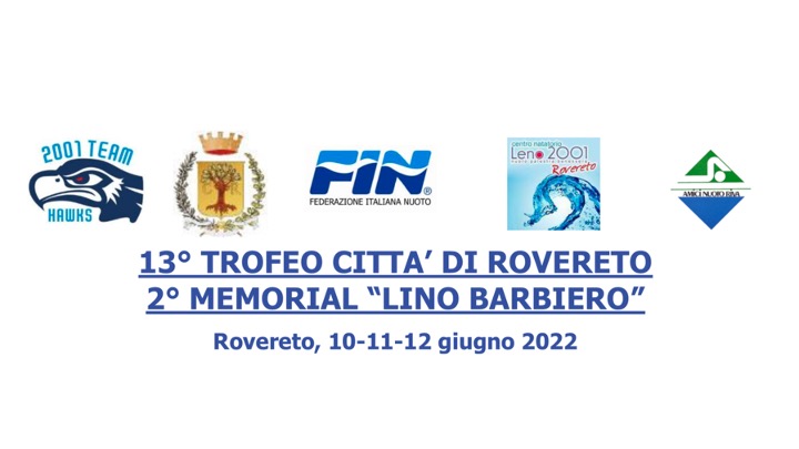 13° Trofeo Città di Rovereto. Chiusura anticipata iscrizioni