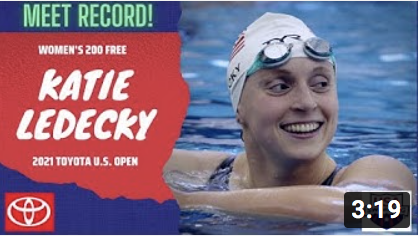 Scopri di più sull'articolo US Open 2021 – D3. Tripletta 200,400 e 800 per Katie Ledecky con 3 primati. Tutti i vincitori. (VIDEO)