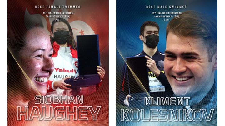 Siobhan Haughey e Kliment Kolesnikov eletti migliori nuotatori del mondiale
