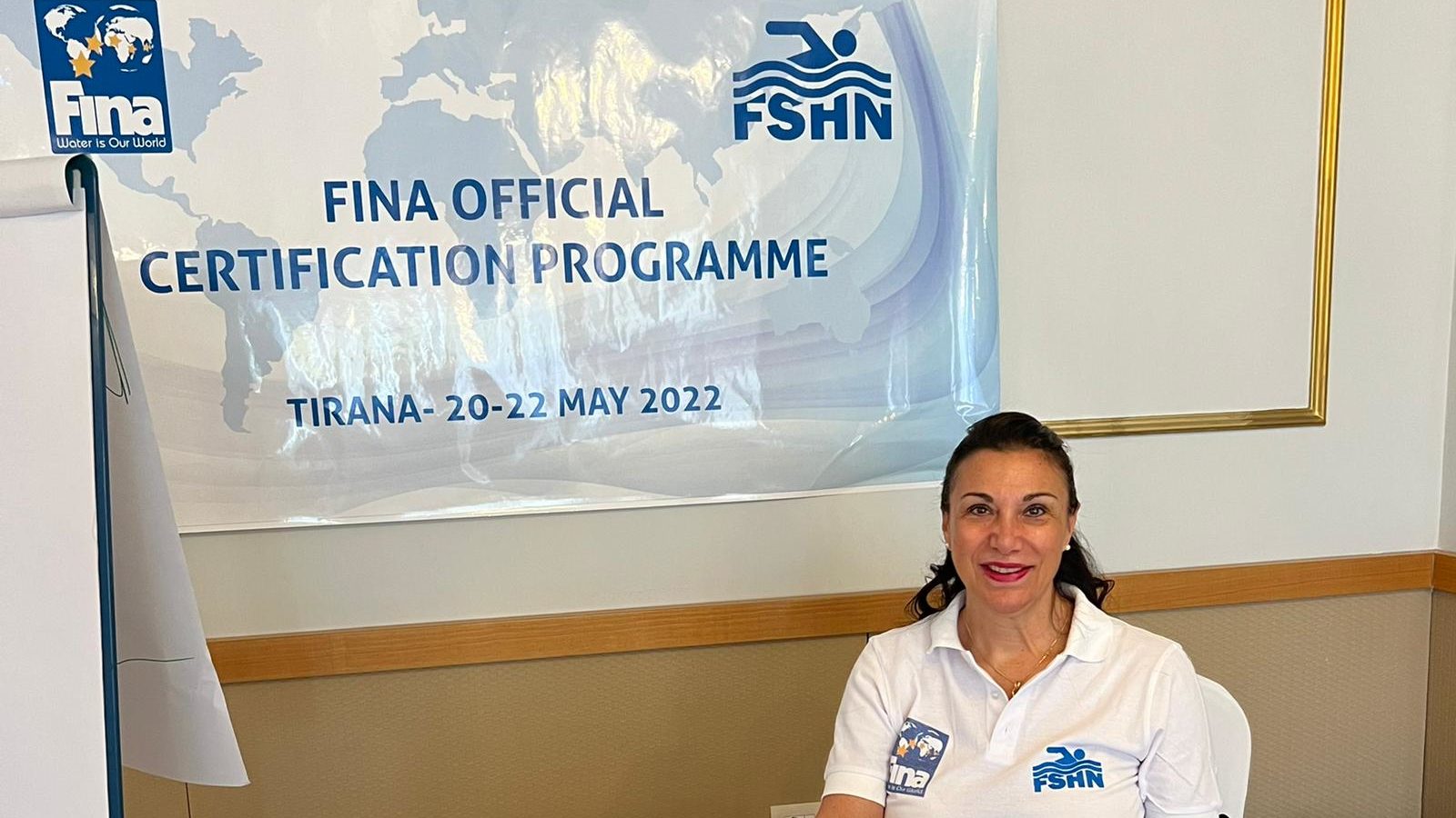 FINA Swimming clinic for Officials in Tirana: tre giorni di formazione, Barbara Caloi docente
