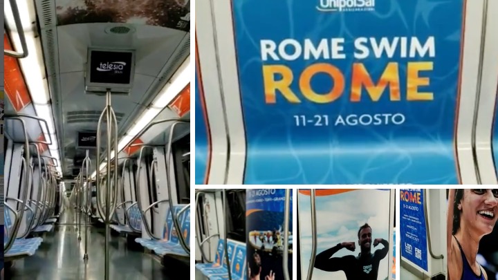 La metro di Roma griffata per i Campionati Europei