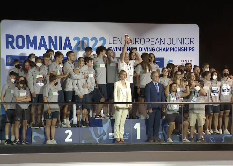 Scopri di più sull'articolo EuroJunior conclusi. Day 6.  Lorenzo Galossi d’Oro nei 400 stile libero, Giulia Vetrano d’argento. 4X100 mista femminile di bronzo. L’Italia vince il LEN Championship Trophy, quinti nel medagliere.