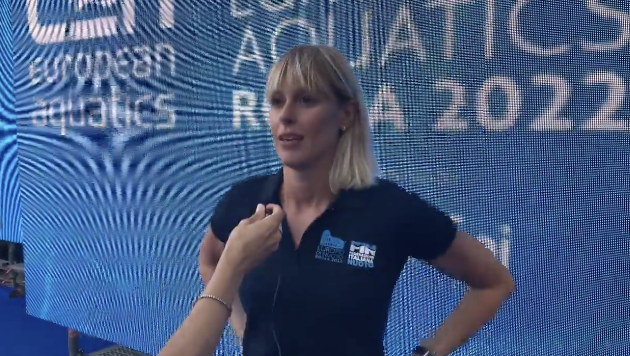 Scopri di più sull'articolo Day 0. Federica Pellegrini dallo Stadio del nuoto di Roma. (Video). Il tuffo con Lea.