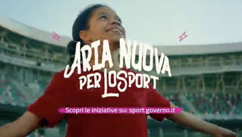– Aria nuova per lo sport –   La campagna di comunicazione del Dipartimento per lo sport