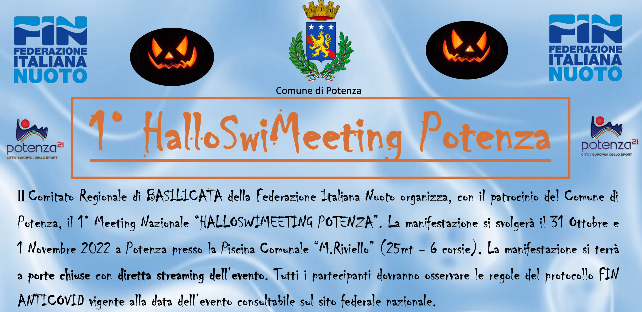 Scopri di più sull'articolo 1° HalloswiMeeting Potenza. Start List e Timing. Al via 199 atleti.