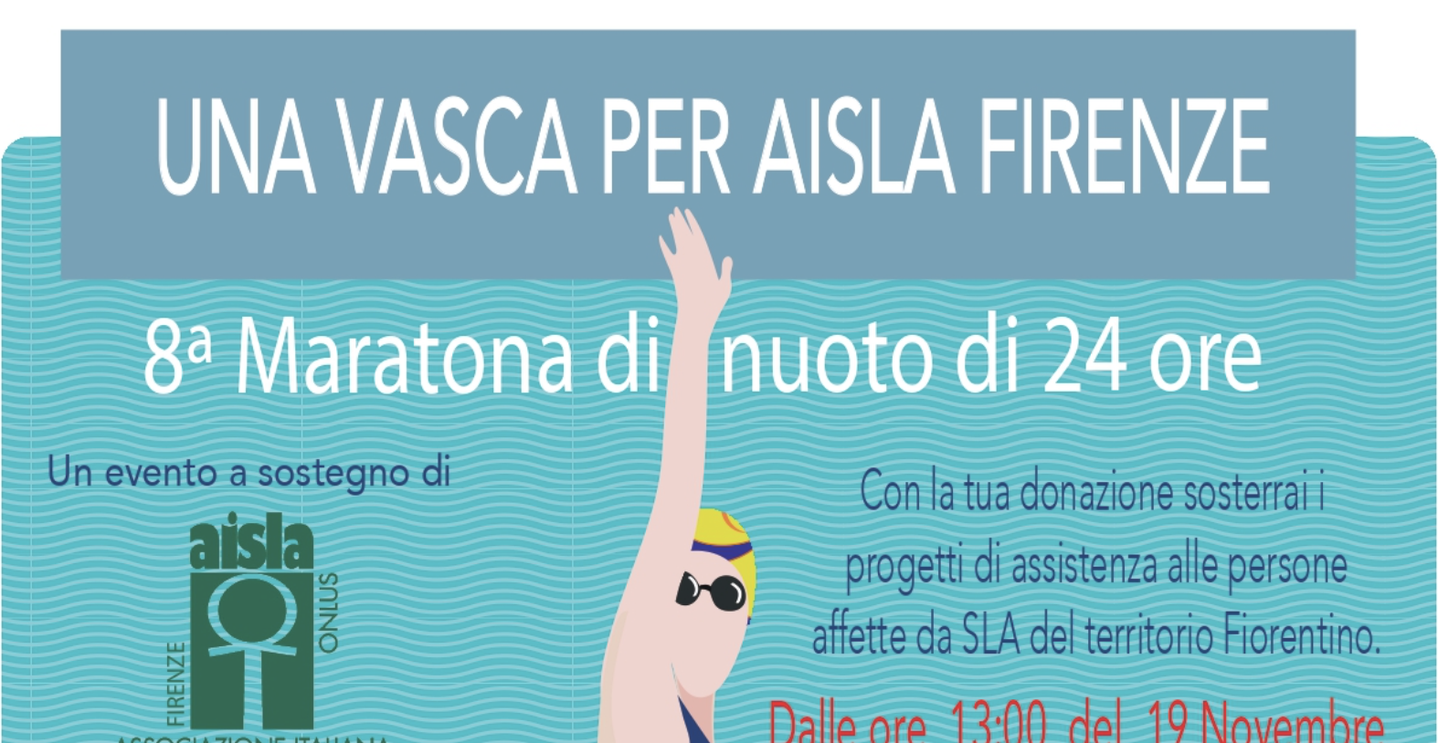 Scopri di più sull'articolo Da Israele l’‘in bocca al lupo’ di Greg Paltrinieri ad Aisla Firenze per la maratona in vasca (24h)