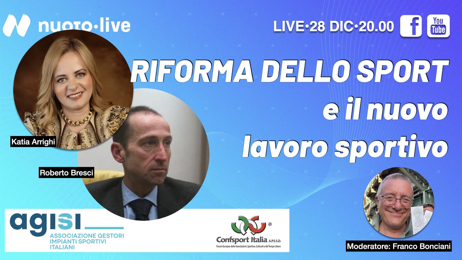 Scopri di più sull'articolo Riforma dello sport e nuovo lavoro sportivo: il webinar di AGISI