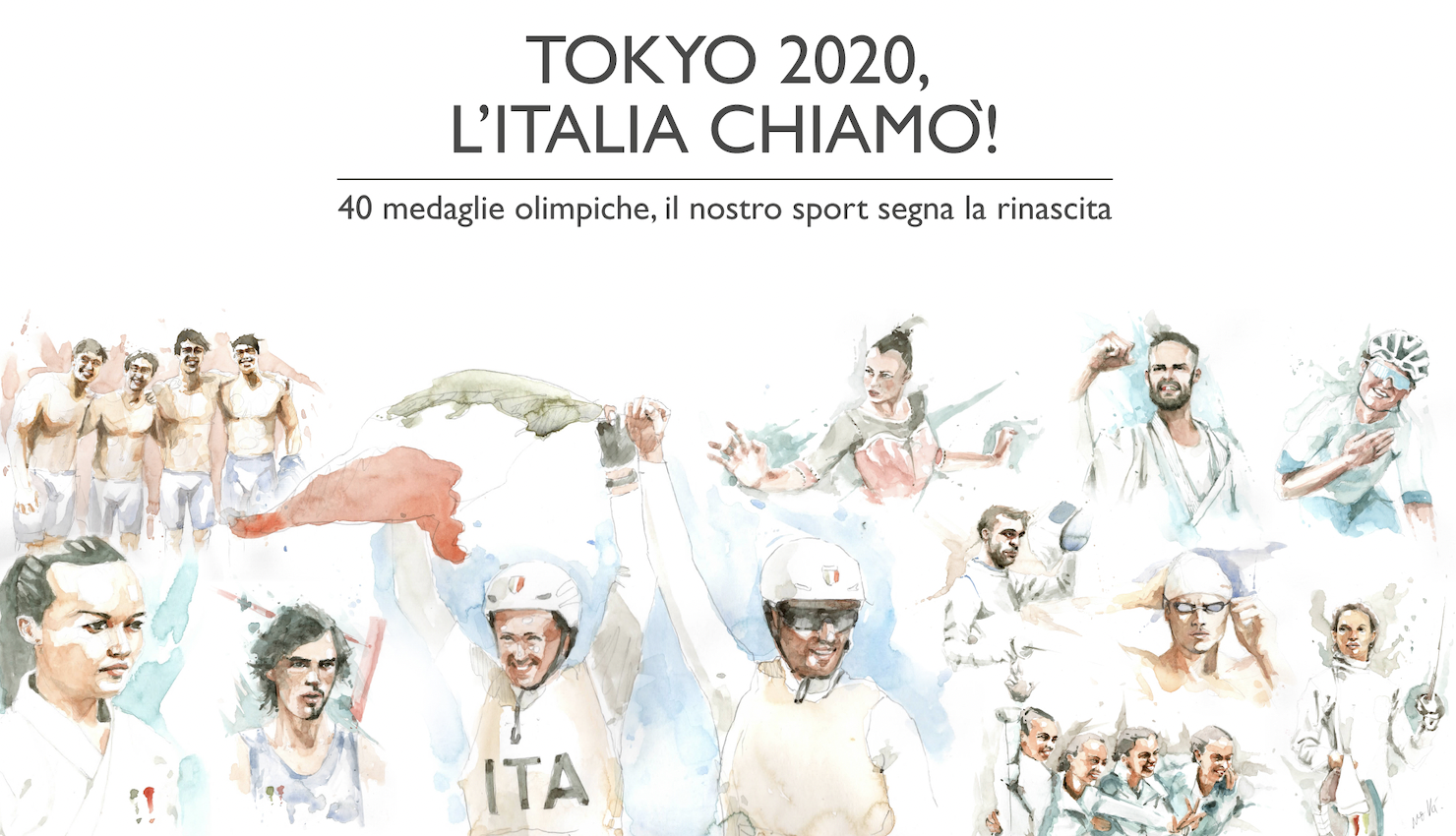 Scopri di più sull'articolo Tanto nuoto nel nuovo libro “L’ITALIA CHIAMÒ! – 40 medaglie olimpiche, il nostro sport segna la rinascita”