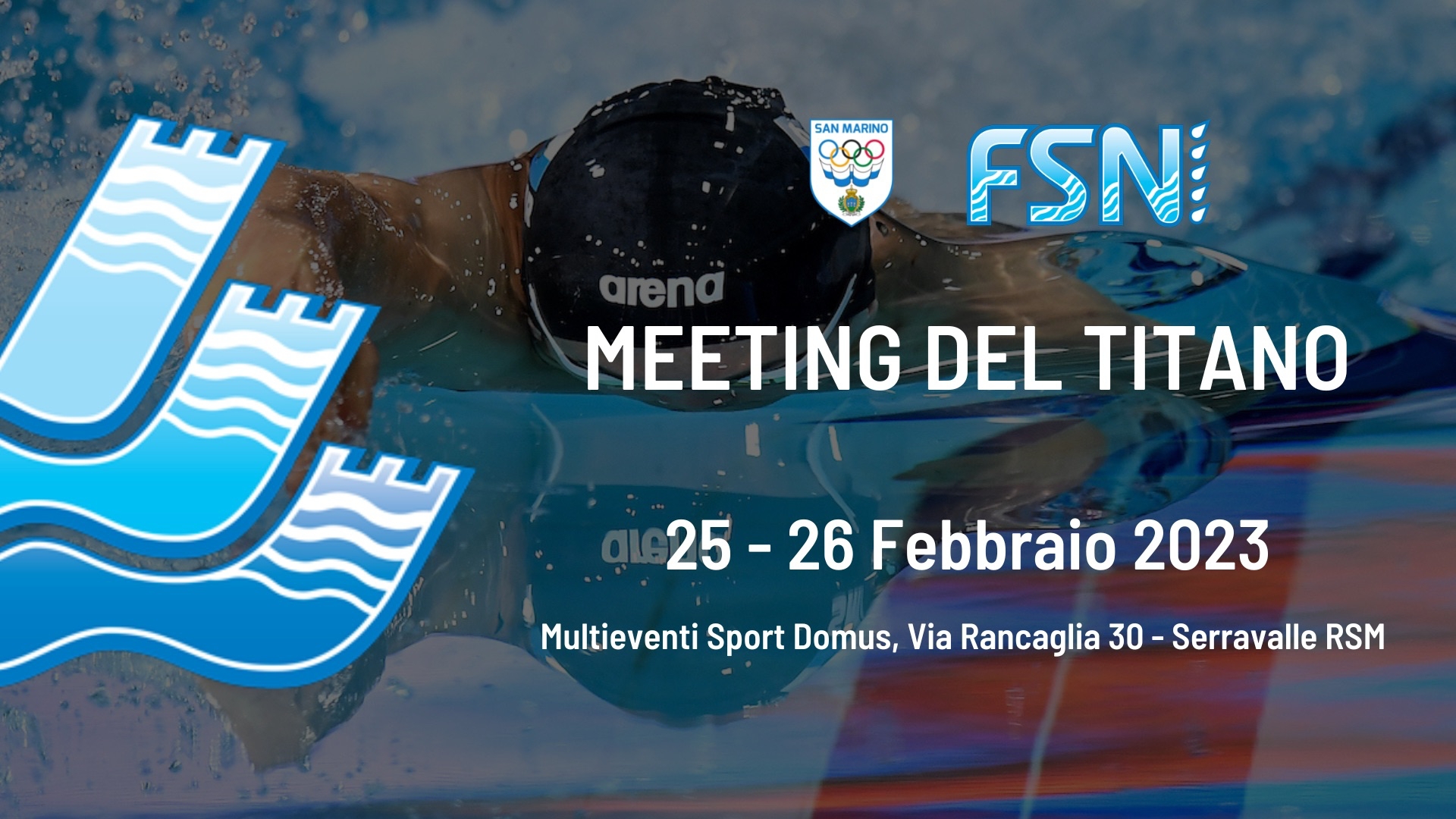 20° Meeting del Titano concluso. Tutti i vincitori e migliori prestazioni tecniche. RIR Daniele Del Signore 200 dorso (2.01.47) .