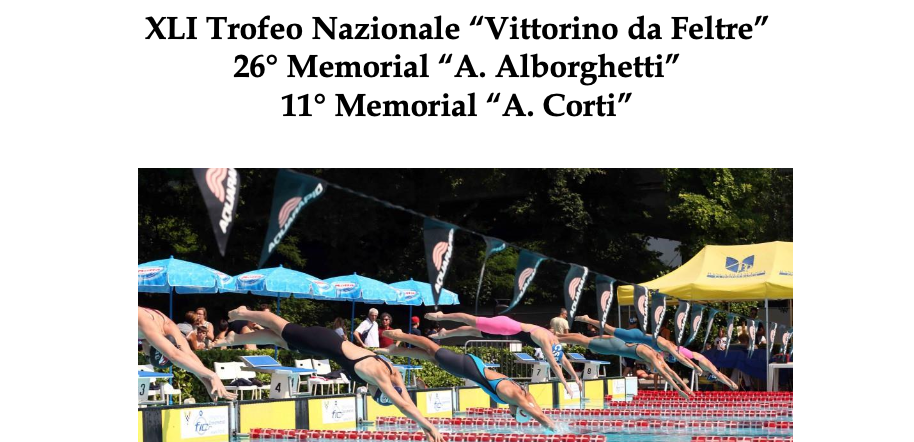 Scopri di più sull'articolo Risultati del 41° Trofeo “Vittorino da Feltre” – 11° Memorial “A. Corti”