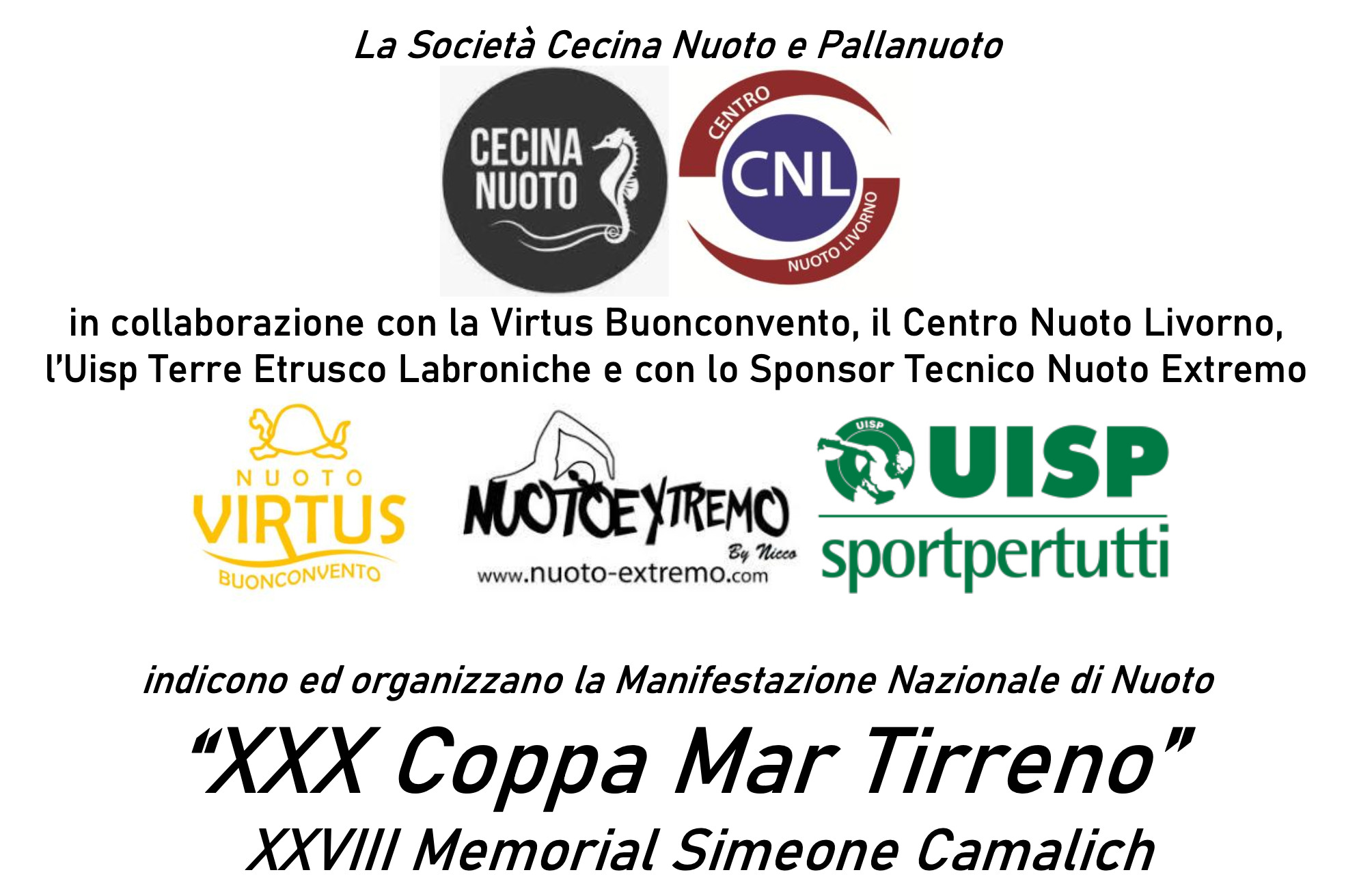 Risultati della XXX Coppa Mar Tirreno – XXVIII Memorial Simeone Camalich