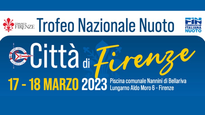 Trofeo Città di Firenze. Elenco ammessi 800/1500 stile libero. Comunicato.