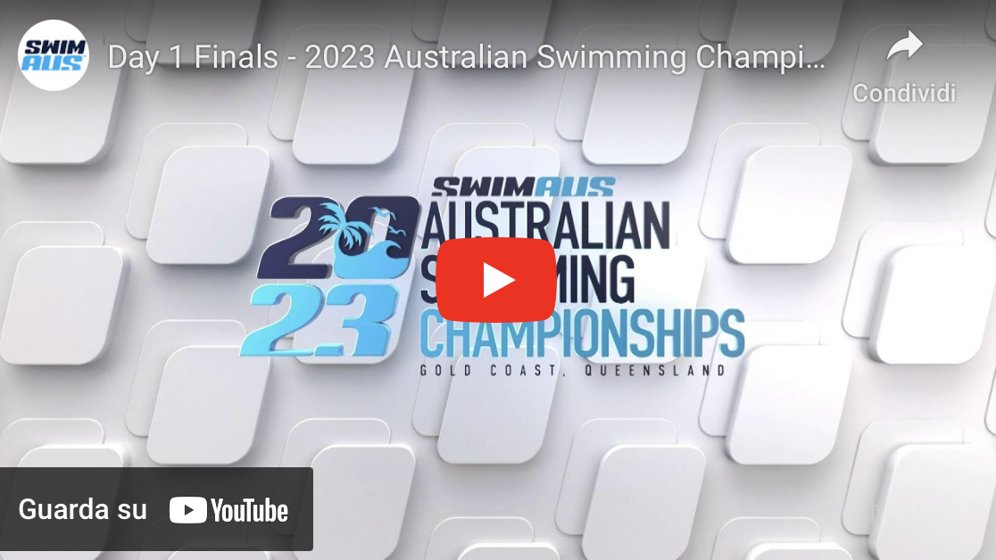 Australia.  Women’s 100m freestyle final video.
