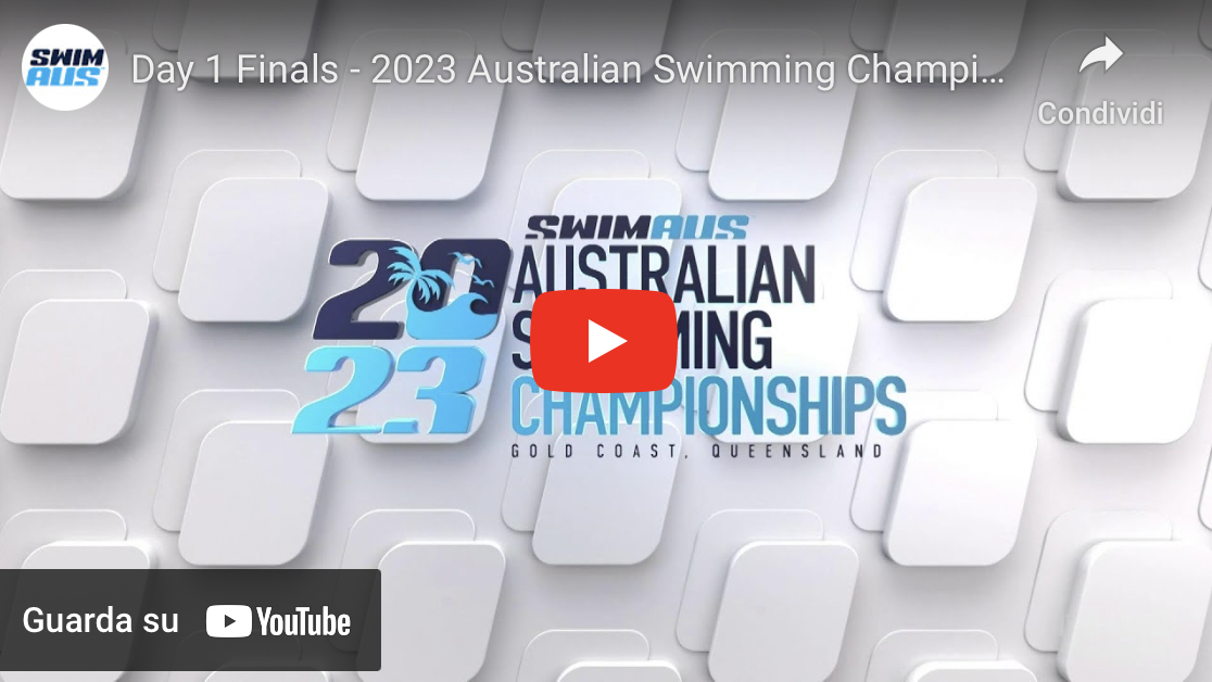 Photo of Australia.  Women’s 100m freestyle final video.